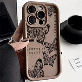 Popxstar INS Retro Butterfly Silicone Phone Case For Samsung A54 5g Case A52 A55 A32 A24 A34 A53 A23 A15 S24 S25 S23 Ultra S21 FE Cover