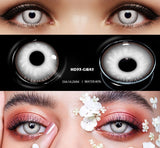 Popxstar 1pair Halloween Cosplay Color Contacts Lenses For Eyes Blue Black Colored Lens Anime Yearly Beauty Makeup Contacts Lens