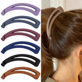 Popxstar Matte Vintage Banana Clip for Curly Long Straight Short Hair Claw Women Girls Hair Styling Ponytail Holder Hairpin Clamp Grip