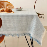 Popxstar  French Cream Style Fabric Dining Table Cloth High-end Decorative Cloth Photo Tablecloth Thickened Cotton and Linen Style