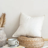 Popxstar Decoration Throw Pillow Cover Waist Pillowcase for Couch Cotton Linen Decorative Pillows for Sofa Bed Chair Durable Solid Color