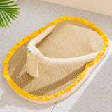 Cute Slipper Shaped Cat Cooling Mat Breathable Non Slip Dog Sleeping Bed Detachable Wear-Resistant Pet Sofa Bed Summer