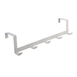 Popxstar Home Iron Door Behind 5 Hook, Metal Clothing And Hat Storage Rack, Suitable For Bathroom, Bedroom, Hanging Clothes, Hats, Coats