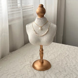 Popxstar Necklace Display Stand Jewelry Earing Ring Display Chain Bust Stand Scarf Holder Mannequin Model Ornament Bedroom Decoration