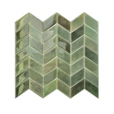10 Sheets 3D green Self-Adhesive Wall Stickers Kitchen Backsplash Tiles Peel and Stick for Home Wall DIY (30 x 30cm)