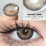 Popxstar  1 Pair Colored Contact Lenses Eye Color Lenses Natural Lenses Pupils Brown Blue Grey Fashion Lens Yearly Cosmetics Lens
