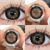 Popxstar  2Pcs Greeen Lenses Natural Colored Contact Lenses for Eye High Quality Blue Eyes Contacts Lens Yearly Beautiful Pupil