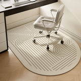 Popxstar Study Bedroom Home Carpet Chair Non-slip Floor Mat Beige Striped Rug Living Room Swivel Chairs TPR Bottom Anti-slip Area Rugs