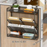 Hanging Mount Document Organization Stand Desktop Vertical Mail Paper Folder Holder Rack Desk File Organizer Mesh Magazine Rack
