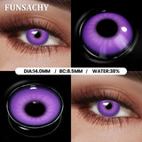 Popxstar  1 Pair Red Cosplay Witch Contact Lenses Halloween Black White Makeup Lens Crazy Party Role Playing Eye Contacts Lens