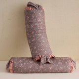 Popxstar  1Pc Floral Ruffles Yoga Cervical Pillow Pure Cotton Buckwheat Pillow Health Care Stick Pillow Cervical Physiotherapy Neck Pillow