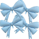 Popxstar  Pink Bow Birthday Decorations Pink Heart Star Foil Balloons Girls Women Bow Party Coquette Birthday Decors Baby Shower Supplies