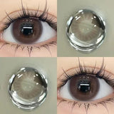 Popxstar  1Pair Color Colour Contacts Lenses Korea Natural Big Eye Brown Lenses Black Beauty Pupil Makeup Lenses Fast Shipping