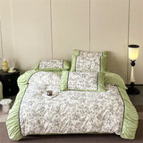 Popxstar  Soft Bedding Set Princess Style Duvet Cover with Bed Sheet Pillowcase Bedclothes Bedspread Pillowcases Comforter Sets ﻿