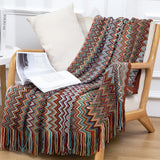 Popxstar  Summer Blanket for Bed Sofa Knitted Blanket With Tassel Nap Blankets Air Conditioning Blanket Soft Throw Blanket Bed Sheet Cover