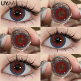 NEW Color Contact Beauty Blue Colorcon Natual Black Lens Big Eyes Cosmetic Red Lenses Colorcon Beauty Brown Soft Pupils