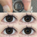 Popxstar  2pcs Contact Lenses with Diopters Natural Contacts Lenses Black Pupil Myopia Beautiful Black Lenses Fashion Soft Lenses