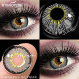 1 Pair Colored Contact Lenses for Cosplay Red Anime Eyes Lenses Halloween Blue Eyes Contact Yearly Green Beauty Lenses