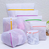 Popxstar  Mesh zipper laundry bag polyester mesh anti-deformation underwear bra clothes mesh bag household washing machine