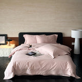 Popxstar  4Pcs Solid Color Egyptian Cotton Brushed Hotel Style Bedding Set Duvet Cover Bed Sheet/Fitted Sheet Pillowcases Home Textiles