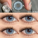 Popxstar  1 Pair Colored Contact Lenses for Eyes Blue Contacts Lenses Nature Eye Gray Pupils Brown Make up Lens Yearly Fast Shiping