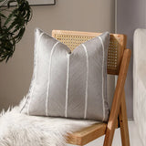 Luxury Geometric Pillow Covers High Precision Piping Edge Decorative Cushion Case Jacquard 45x45cm Square Throw Pillow Cover
