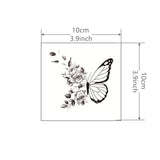 Popxstar  1 Sheet Butterfly Tattoo Sticker Waterproof Lasting Temporary Tattoo