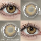 1pair Natural Color Contact Lenses for Eyes Blue Eye Lens Gray Lenses Fashion Korean Beauty Pupils Yearly Makeup Lens