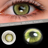 Popxstar 1 Pair Myopia Eyes Colored Lenses with Diopter Comfort Wearing Eyes Contacts Lenses Prescription Yearly Use