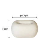 Popxstar  Nordic Cream Style Ceramic Tissue Box Living Room Bedroom Coffee Desktop Decoration Ornament Creative Tissue Holder Tissue Box