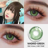 Popxstar  1pair/2pcs Colored Contact Lenses for Eyes Pink Contacts Purple Lenses Cosplay Contact Lenses Yearly Fashion Eye Lenses