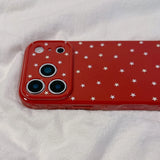 Popular Stars Soft TPU Phone Case For iPhone 17 16 15 14 13 Pro Max Side Bumper Love Heart Red Back Cover