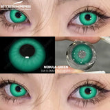 Popxstar 1pair/2pcs Colored Contact Lenses for Eyes Blue Contacts Purple Lenses Cosplay Contact Lenses Yearly Fashion Eye Lenses
