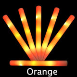 Popxstar 1-50PCS LED Glow Sticks Bulk Colorful RGB Glow Foam Stick Cheer Tube Dark Light for Xmas Birthday Wedding Party Supplies