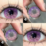 Popxstar 2pcs Cosplay Myopia Color Contact Lenses Anime Diamond Pupil 6months Halloween Cute Eye Circle Lens 14.2mm