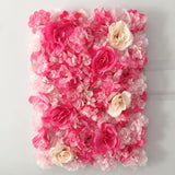 Popxstar Pink Silk Rose Flower Wall Artificial Flower for Wedding Decoration Flower Wall BabyShow Wedding Christmas Home Backdrop Decor