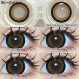 Popxstar 1 Pair Natural Brown Lenses Colored Contact Lenses Brown Lenses Natural Eye Lenses with High Quality Natural Lens