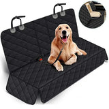 Dog Car Rear Seat Protective Cover Waterproof Dirt Resistant Pet Seat Cover Black Shoulder Strap Hammock Pet Travel Mattress