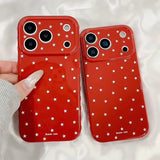 Popular Stars Soft TPU Phone Case For iPhone 17 16 15 14 13 Pro Max Side Bumper Love Heart Red Back Cover