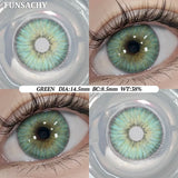 Popxstar  1Pair Colorcon Korean Lenses Color Contact Lenses For Eyes Natural Brown Soft Lens Gray Eye Contacts Makeup Cosmetic