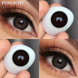 Popxstar  1 Pair Colored Contact Lenses for Eyes Green Beauty Pupils Brown Fashion Lenses High Quality Blue Eye Contacts Yearly