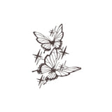 Popxstar  Butterfly Tattoo Sticker Waterproof and Long-lasting Temporary Tattoo