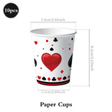 Popxstar  Casino Party Decoration Dice Balloon Lucky 7 Foil Balloon Latex Poker Balloons Casino Poker Party Las Vegas Wedding Decorations