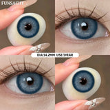 1 Pair Color Brown Contact Lenses for Eyes Yearly Natural Looking Cosmetic Eyes Lenses Cosmetic Beauty Women Lenses