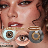 Popxstar 1 Pair Colorcon Colored Contact Lenses with Degree Myopia Lenses Blue Eye Lenses Green Lenses Natural Eye Lenses