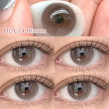 Popxstar 2Pcs Nature Colored Contact Lenses with Prescription Myopia Degree0.00-8.00 For 2024 New Lens Korean Hot Sale