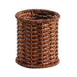 chopsticks fork spoon storage basket Hand woven imitation rattan retro waterproof mold-proof kitchen home Small item storage