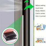Popxstar 1pc Weather Stripping Door Seal, Window And Door Door Seal Strip, Soundproofing Self-Adhesive Backing D-Shape Door Weather Strip