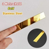 Popxstar  Plate Strip Black Titanium Decorative Strip Gold Background Wall Ceiling Ceiling Wrap Edge Strip Titanium Alloy Self-adhesive
