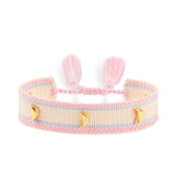 popxstar Hand Woven Bracelets Adjustable Studded Stars Bracelet Fashion Jewelry Gifts
